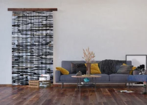 Dekorativní závěs Kameny | 140 x 245 cm | FCPL 6597