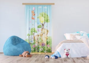 Curtain Cute Bears, 140 x 245 cm, FCSL 7183 - Obrázek 2