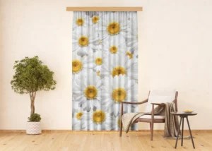 Dekorativní závěs Květiny | 140 x 245 cm | FCSL 7524 - Obrázek 2