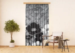 Dekorativní závěs Květiny | 140 x 245 cm | FCSL 7587 - Obrázek 2