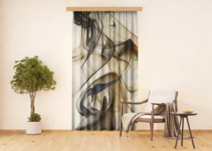 Dekorativní závěs Hnědý Magický Kouř | 140 x 245 cm | FCPL 6592 - Obrázek 3