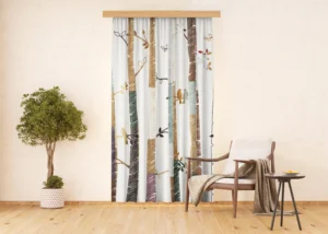 Dekorativní závěs Stromy | 140 x 245 cm | FCSL 7596 - Obrázek 2