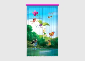 Curtain fairies with rainbow, 140 x 245 cm, FCSL 7103 - Obrázek 2