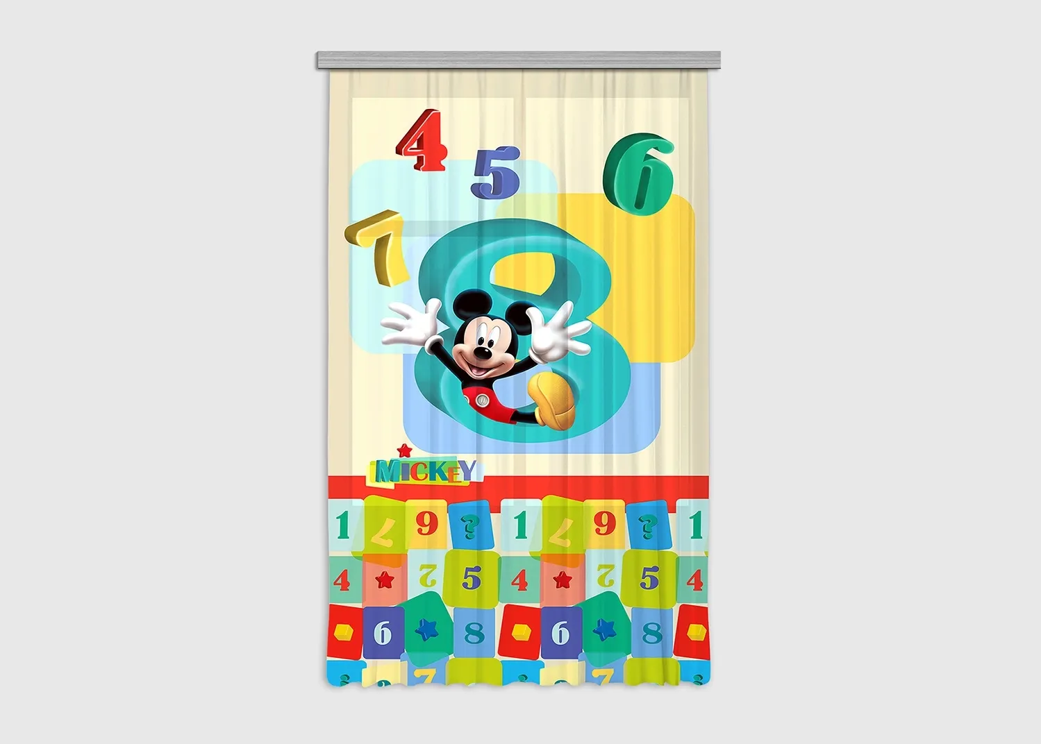 FCS_L_7143_VIEW Curtain Mickey Mouse, 140 x 245 cm, FCPL 6143 - Obrázek 1