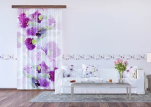 Dekorativní závěs Květiny | 140 x 245 cm | FCSL 7523 - Obrázek 5