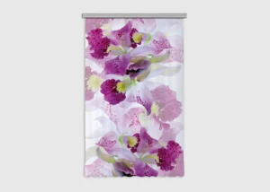 Curtain Violet Florals, 140 x 245 cm, FCSL 7523 - Obrázek 2