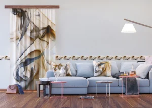 Curtain Beige Smoke, 140 x 245 cm, FCSL 7592 - Image 3