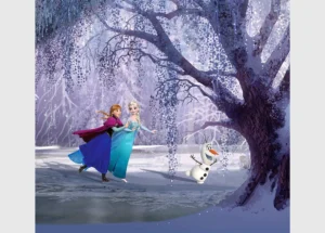 Závěs Disney Ledové království na bruslích | 180 x 160 cm | FCSXL 4300 - Obrázek 2