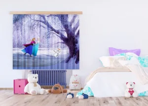 Závěs Disney Ledové království na bruslích | 180 x 160 cm | FCSXL 4300
