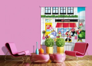 Závěs Disney Minnie na procházce | 180 x 160 cm | FCSXL 4310 - Obrázek 4