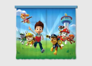 Dětsky dekorativní závěs Tlapková Patrola Pod Vodou | 180 x 160 cm | FCSXL 4389 - Obrázek 2