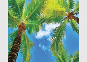 Dekorativní závěs Palmy | 180 x 160 cm | FCSXL 4802 - Obrázek 3