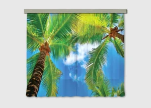 Dekorativní závěs Palmy | 180 x 160 cm | FCSXL 4802 - Obrázek 2