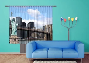 Dekorativní závěs Socha Svobody | 180 x 160 cm | FCSXL 4816 - Obrázek 2