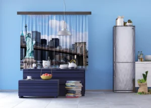 Dekorativní závěs Socha Svobody | 180 x 160 cm | FCSXL 4816