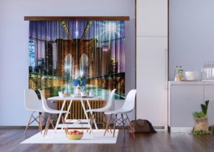 Dekorativní závěs Brooklynský most | 180 x 160 cm | FCSXL 4817