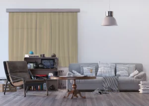 Dekorativní závěs Tmavě béžové záclony AG Design | 180 x 160 cm | FCSXL 4819