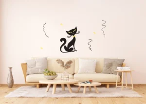 Samolepka na zeď Okouzlující Kocour | 65 x 85 cm | FL 0415 - Obrázek 3