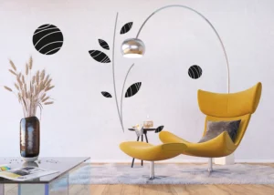 Wall Stickers Abstract Flowers, 65 x 85 cm, FL 0486 - Image 4