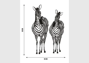 Wall Stickers Zebra Flock, 65 x 85 cm, FL 1012 - Image 5