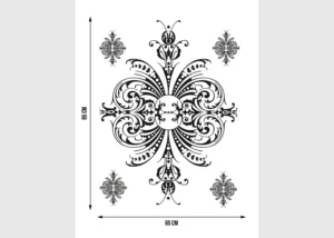 Wall Stickers Flock Ornament | 65 x 85 cm | FL 1013 - Image 3