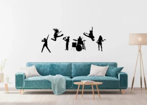 Wall Stickers Rock n Roll Flock, 65 x 85 cm, FL 1014 - Obrázek 2