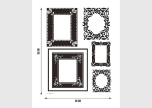 Wall Stickers Flock Frames | 65 x 85 cm | FL 1015 - Image 2