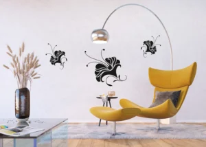 Wall Stickers Flock Nostalgic Flower | 65 x 85 cm | FL 1017 - Image 2