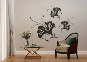Wall Stickers Flock Nostalgic Flower | 65 x 85 cm | FL 1017 - Image 3