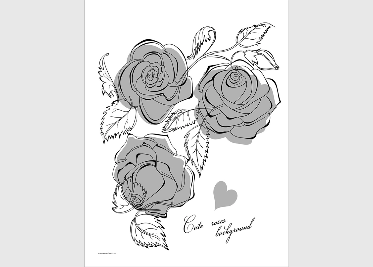 FL_1034-1.webp Wall Stickers Rose Flock, 65 x 85 cm, FL 1034