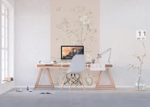 Vliesová fototapeta na zed' Pastelové Květy | 150 x 270 cm | FT2P 2555