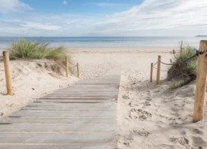 Wall Mural Beach Path, Premium Non-woven Wallpaper, 375 x 270 cm, FT5P 3059 - Image 2