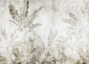 Wall Mural Leaves Prints, Premium Non-woven Wallpaper, 375 x 270 cm, FT5P 3071 - Image 2