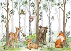 Wall Mural Animals World Map, 375 x 270 cm, FTD5P 3093 - Obrázek 2