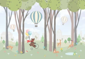 Wall Mural Bear with Balloons, 375 x 270 cm, FTD5P 3095 - Obrázek 2