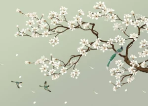 Fototapeta Zelený Chinoiseri | Vliesová fototapeta na zed' | 375 x 270 cm | FT5P 352027 - Obrázek 2