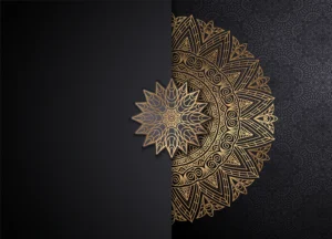 Fototapeta Luxusní Mandala | Vliesová fototapeta na zed' | 375 x 270 cm | FT5P 352029 - Obrázek 2