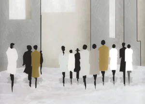 Fototapeta Nakreslení Lidé | Vliesová fototapeta na zed' | 375 x 270 cm | FT5P 352045 - Obrázek 2