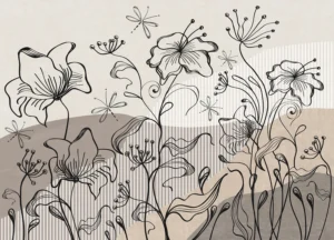 Fototapeta Abstraktní Botanický Proud | Vliesová fototapeta na zed' | 375 x 270 cm | FT5P 352075 - Obrázek 4