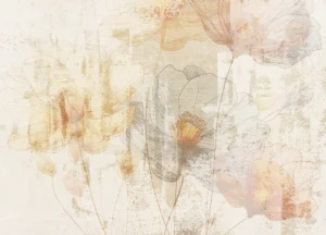 Fototapeta Bledé Květiny | Vliesová fototapeta na zed' | 375 x 270 cm | FT5P 352105 - Obrázek 2