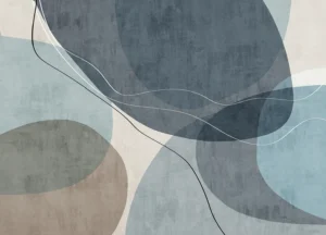 Fototapeta Modrý Textilní Vzor | Vliesová fototapeta na zed' | 375 x 270 cm | FT5P 352155 - Obrázek 2