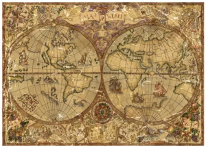 Fototapeta Starožitná Mapa | Vliesová fototapeta na zed' | 375 x 270 cm | FT5P 352243 - Obrázek 2
