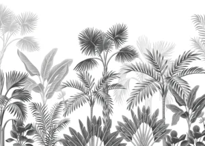 Wall Mural Jungle Noir, Premium Non-woven Wallpaper, 375 x 270 cm, FT5P 352377 - Image 2
