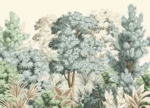 Wall Mural Botanical Woodland, Premium Non-woven Wallpaper, 375 x 270 cm, FT5P 352495 - Image 2
