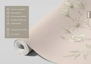 Vliesová fototapeta na zed' Jemné Květiny | 300 x 270 cm | FT4P 5715 - Obrázek 4