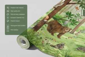 Dětská fototapeta Přátelský Les | Vliesová fototapeta na zed' | 375 x 270 cm | FTD5P 3053 - Obrázek 4