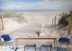 Wall Mural Beach Path, Premium Non-woven Wallpaper, 375 x 270 cm, FT5P 3059 - Image 4