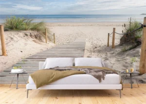 Wall Mural Beach Path, Premium Non-woven Wallpaper, 375 x 270 cm, FT5P 3059 - Image 3