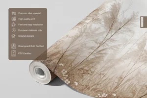 Wall Mural Pampas Garden, Premium Non-woven Wallpaper, 375 x 270 cm, FT5P 3063 - Image 9