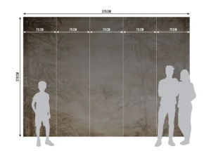 Fototapeta Kávový Bambus | Vliesová fototapeta na zed' | 375 x 270 cm | FT5P 3069 - Obrázek 13